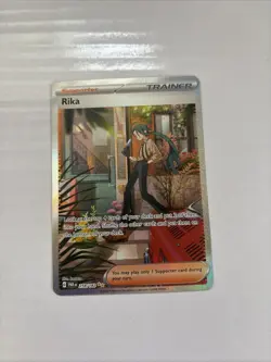 Pokemon TCG Rika 258 Paradox Rift Trainer Special Illustration Card 258/182 - Image 1