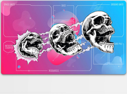 Playmat 3 Skulls TCG Starwars : Unlimited Trading Card Game Play Mat Mousepad - Image 1