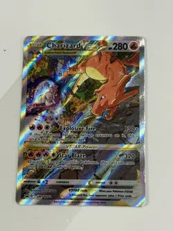 Charizard VSTAR SWSH262 Sword & Shield Promo Holo Pokemon Card Creased See Pics - Image 1