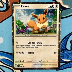 Eevee SVP 043 Black Star Promo Cosmo Holo | Pokemon TCG NM English Card - Image 2
