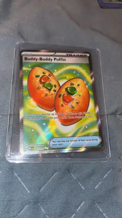 Buddy-Buddy Poffin 167/132 Mega Evolutions Pokemon Card Mint Condition - Image 1