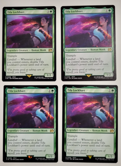 Magic MTG Final Fantasy Tifa Lockhart 0206 x4 Playset Non Foil Rare Pack Fresh - Image 1