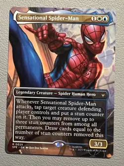 Magic the Gathering MTG Sensational Spider-Man Borderless #0025 - Image 1