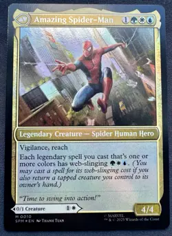 Peter Parker / Amazing Spider-Man Foil M 0010 - Marvel's Spider-Man MTG - Image 2