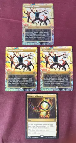 Magic MTG Marvel's Spider Man Multiversal Passage R0206 Foil + 2 Regular + bonus - Image 1