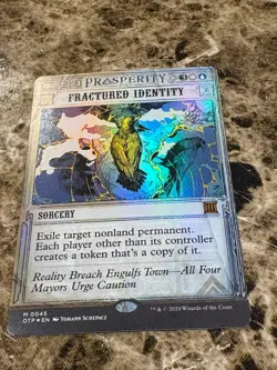 FRACTURED IDENTITY Magic MTG Outlaws of Thunder Junction Showcase Foil - Image 1