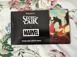 MTG Secret Lair Marvel's Spider-Man: Heroic Deeds NON-FOIL Edition IN HAND - Image 1