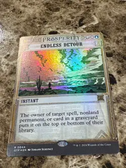 ENDLESS DETOUR Magic MTG Outlaws of Thunder Junction Showcase Foil - Image 1