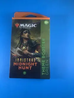 MTG Innistrad Midnight Hunt Theme Booster Green Pack - Factory Sealed - Image 1