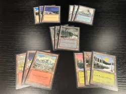 MTG Ice Age Basic Land set, 15 cards - all art included - Image 1