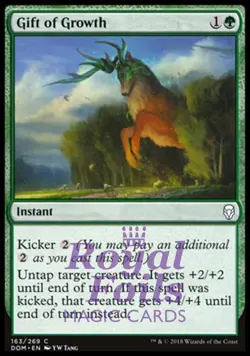 Gift of Growth 4x FOIL DOM MTG Dominaria Common MINT green - Image 1