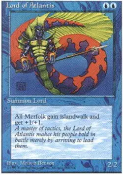 Mint/Near-Mint, English - 1 x MTG Lord of Atlantis Fourth Edition - Image 1