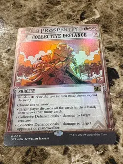 COLLECTIVE DEFIANCE Magic MTG Outlaws of Thunder Junction Showcase Foil - Image 1