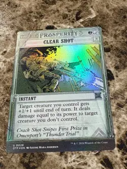 CLEAR SHOT Magic MTG Outlaws of Thunder Junction Showcase Foil - Image 1