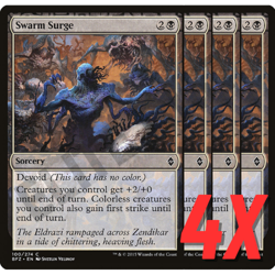 MTG Swarm Surge (Battle for Zendikar) 088/274 (NEAR MINT) (4X) - Image 1