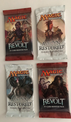 MTG: Avacyn Restored X2 & Aether Revolt X 2 Booster Packs New Factory Sealed - Image 1