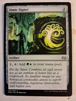 Simic Signet 1x MtG Modern Masters 2017 MM3 SP/NM - Image 1
