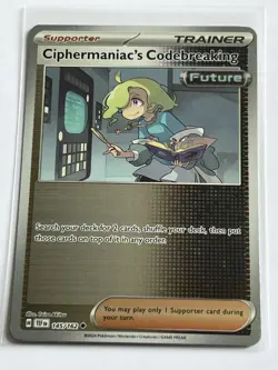 Ciphermaniacs Codebreaking 145 Pokemon Temporal Forces 2024 Near MT Reverse Holo - Image 2