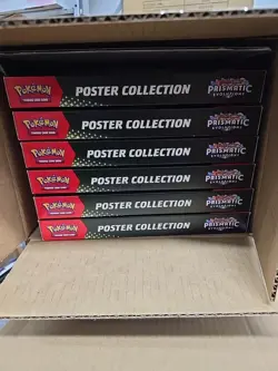 Pokemon TCG Prismatic Evolutions Poster Collection Lot of 6, New and Sealed - Image 2