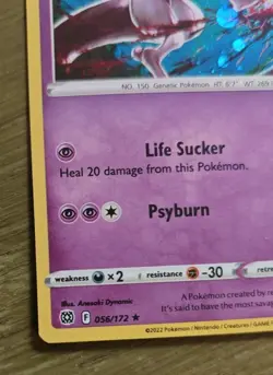 Pokemon TCG 056/172 Mewtwo Cosmos Holo Rare Promo SWSH Brilliant Stars RARE - Image 5