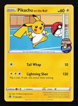 COMPLETE SET "On The Ball" Pokemon Futsal Eevee/Pikachu/Sobble/Scorbunny/Grookey - Image 1