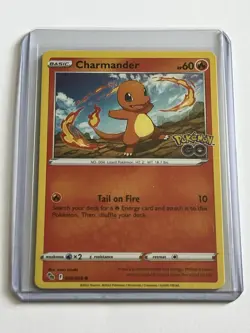 Charmander 8 / 78 Pokemon GO 2022 Near Mint Non Holo - Image 1