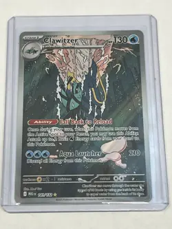 Clawitzer 141 / 132 Pokemon Mega Evolution 2025 Near Mint Illustration Rare - Image 1