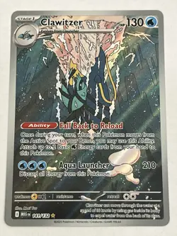 Clawitzer 141 / 132 Pokemon Mega Evolution 2025 Near Mint Illustration Rare - Image 4