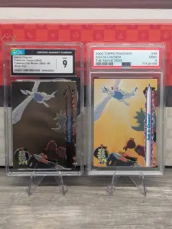 2 SILVER & NON FOIL ASH IS CHOSEN! 46 LUGIA TOPPS MOVIE POKEMON 2000 - Image 1