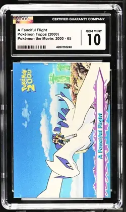 2 GEM MINT NON FOIL FANCIFUL FLIGHT 65 TEAM ROCKET 55 TOPPS MOVIE POKEMON 2000 - Image 2