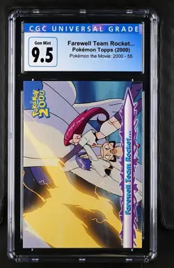 2 GEM MINT NON FOIL FANCIFUL FLIGHT 65 TEAM ROCKET 55 TOPPS MOVIE POKEMON 2000 - Image 4