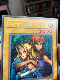 yugioh Gemini Elf LON-000 SECRET LP - Image 3