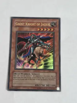 Yugioh Ghost Knight of Jackal AST-071 Unlimited Ultra Rare Holo NM - Image 1