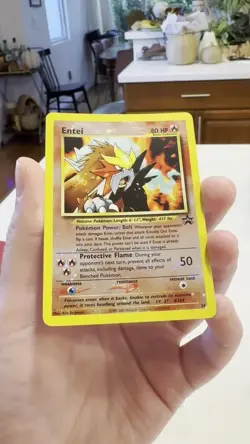 Pokemon Entei TCG 34/53 WOTC Black Star Promo Reverse Holo Card - Image 2