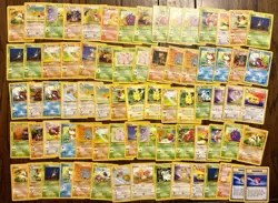 WoTC Pokemon Lot Jungle Set 75 Cards LP Overall - Image 1