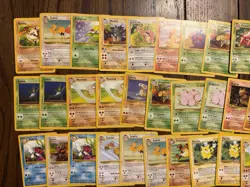 WoTC Pokemon Lot Jungle Set 75 Cards LP Overall - Image 2