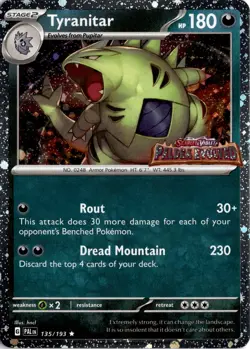 Tyranitar (Paldea Evolved Stamp) Promo Miscellaneous Cards & Products 135/193 NM - Image 1