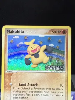 Pokemon Card Makuhita 75/113 EX Series Delta Species Reverse Holo Light Play - Image 3