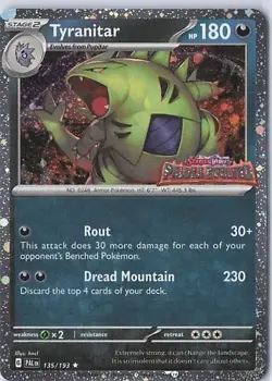Tyranitar (Paldea Evolved Stamp) Promo Miscellaneous Cards & Products 135/193 NM - Image 1