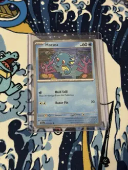 Horsea 10/64 Shrouded Fable Cosmos Holo Pokemon TCG Card NM Condition 2024 - Image 1