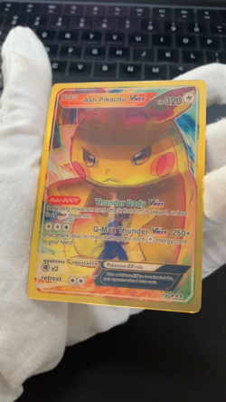 Ash Pikachu Vmax 3D HP 320 Basic ACG Lenticular Pokemon Card - Image 2