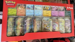 Pokemon TCG Prismatic Evolutions Costco 8 Mini-Tin Bundle w/ Promo Cards - Image 1