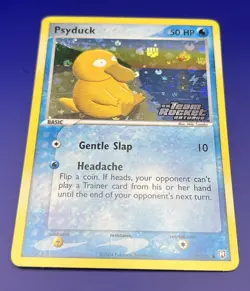 Pokemon Card Psyduck 70/109 Stamped Holo Common Team Rocket Returns - Image 1