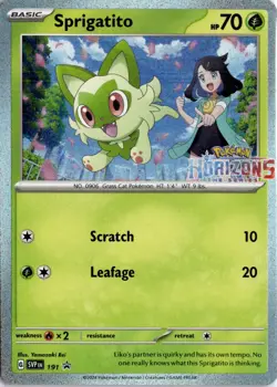 Sprigatito Promo SV: Scarlet & Violet Promo Cards 191 NM - Image 1