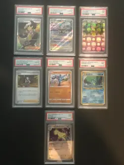 Japanese Pokemon graded cards (lot of 7) - Image 1
