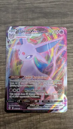 Pokemon TCG Evolving Skies Full Art Ultra Rare Holo Card Espeon VMAX 065/203 - Image 1