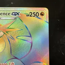 Salamence GX Dragon Majesty 73/70 Pokemon Holo TCG Card Rainbow Secret Rare NM - Image 4