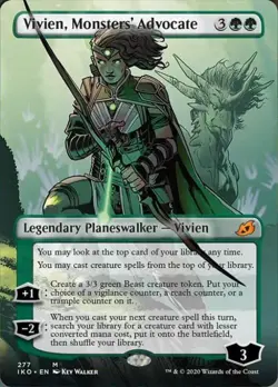 Vivien Monsters Advocate (Borderless) -Foil Light Play MTG - Image 1