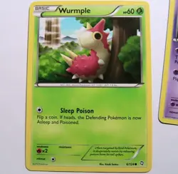 Wurmple 6/124 Cascoon 9/124 & Dustox 47/124 Dragons Exalted 3 Pokemon Card x3 - Image 2