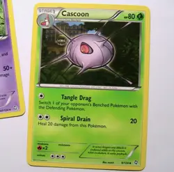 Wurmple 6/124 Cascoon 9/124 & Dustox 47/124 Dragons Exalted 3 Pokemon Card x3 - Image 3